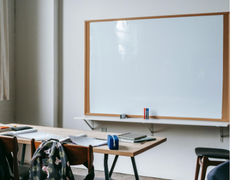 whiteboard in a classroom